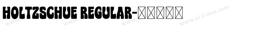Holtzschue Regular字体转换